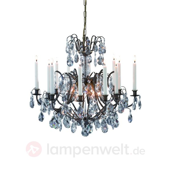 Kronleuchter mit 12 Kerzen und 6 Leuchtmittel